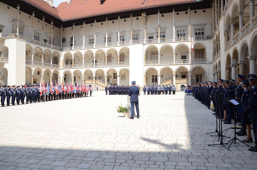 Wojewódzkie obchody święta policji w Krakowie. Fot. Janusz Ślęzak (IPN)