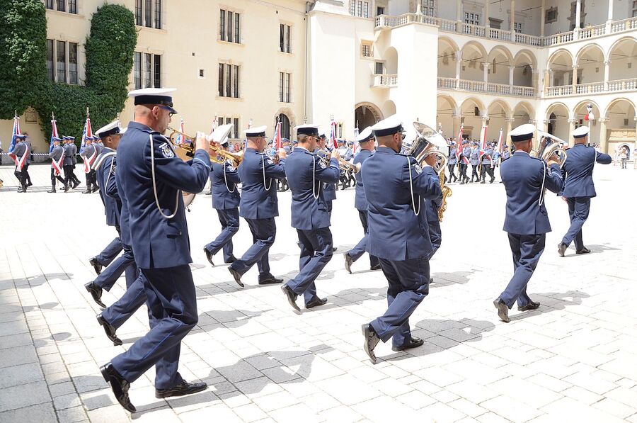 Wojewódzkie obchody święta policji w Krakowie. Fot. Janusz Ślęzak (IPN)