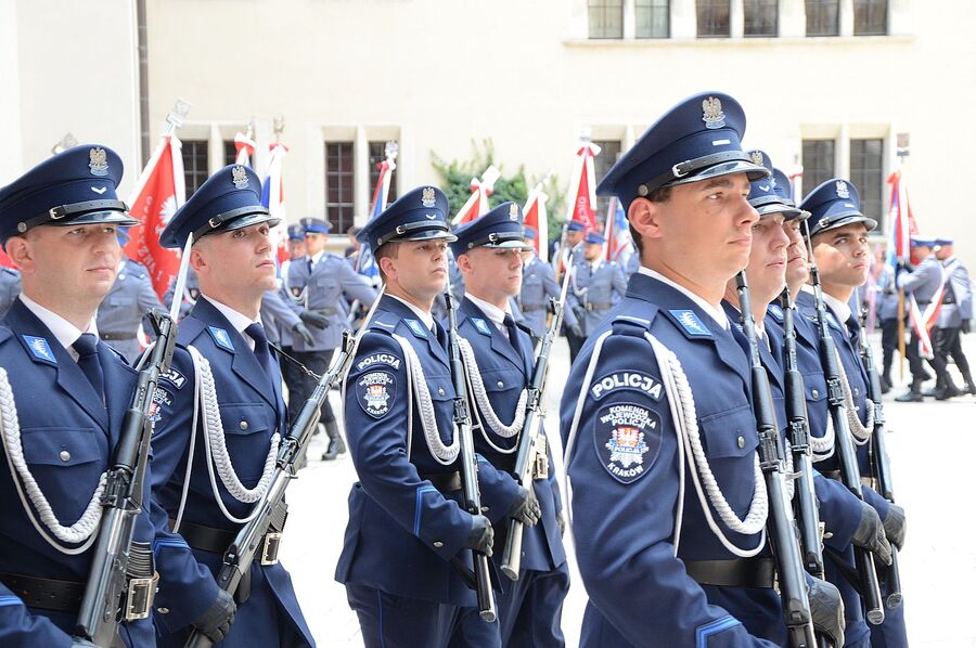 Wojewódzkie obchody święta policji w Krakowie. Fot. Janusz Ślęzak (IPN)