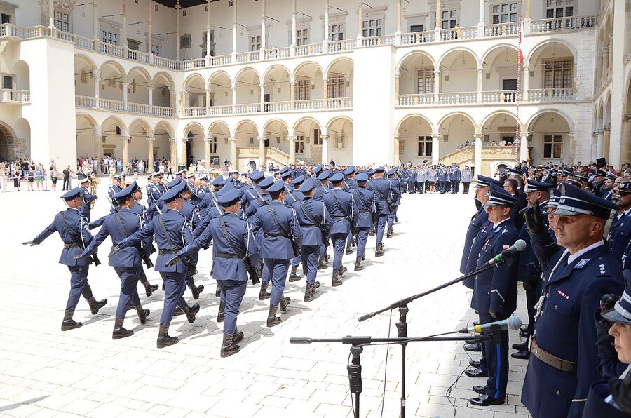 Wojewódzkie obchody święta policji w Krakowie. Fot. Janusz Ślęzak (IPN)