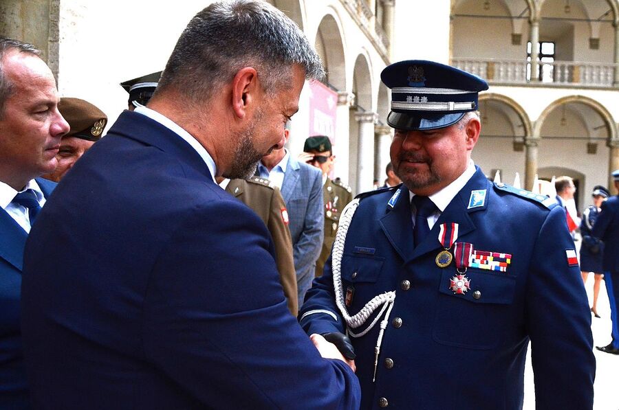 Wojewódzkie obchody święta policji w Krakowie. Fot. Janusz Ślęzak (IPN)