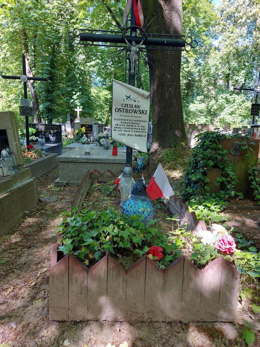 Grób Czesława Ostrowskiego przed remontem. Fot. IPN