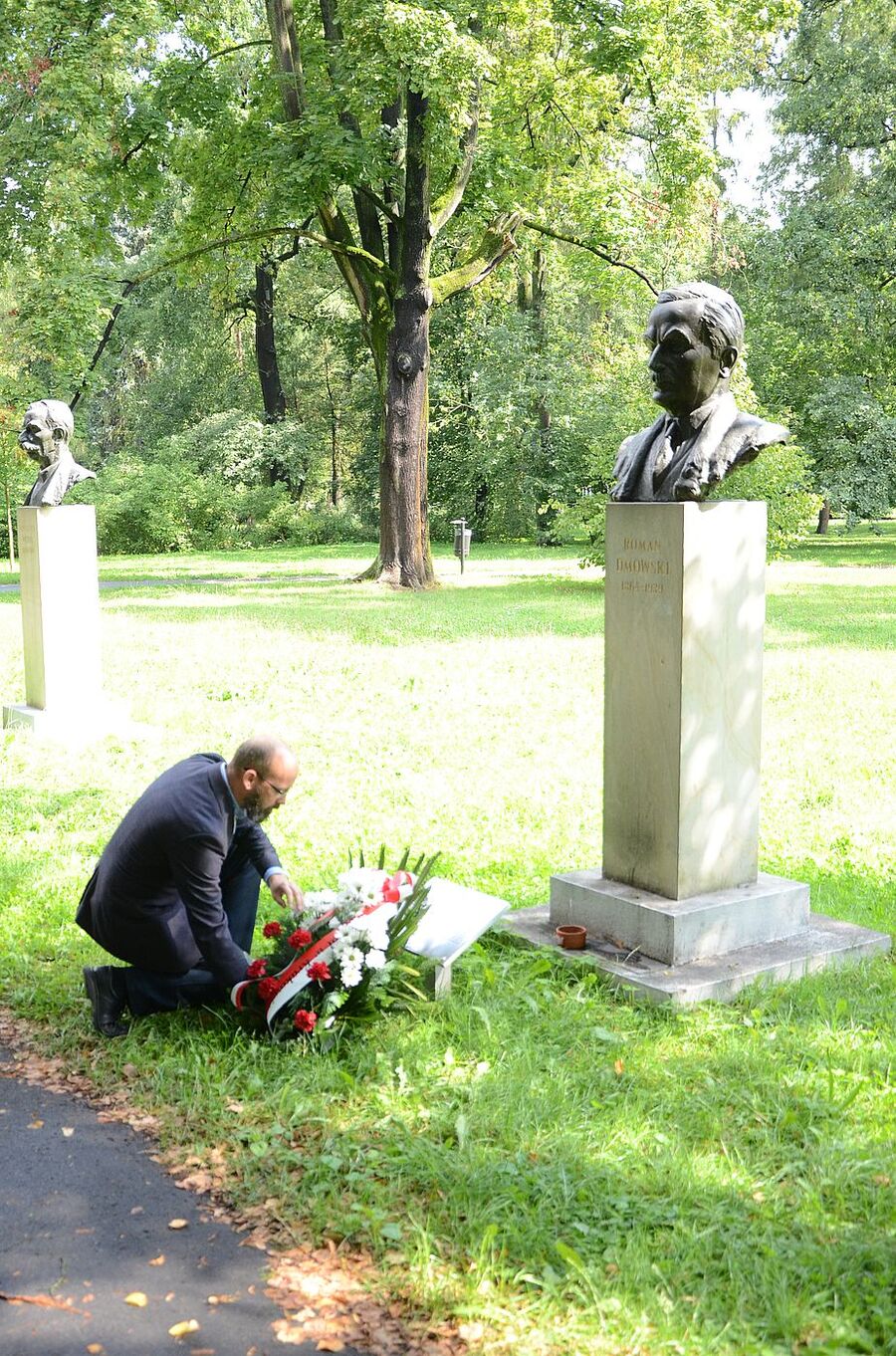 Popiersie Romana Dmowskiego w parku Jordana w Krakowie. Fot. Janusz Ślęzak (IPN)