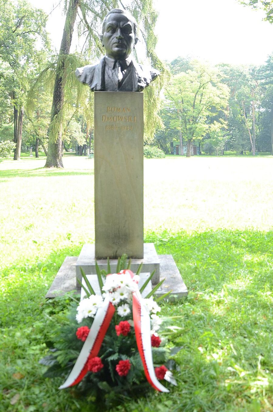 Popiersie Romana Dmowskiego w parku Jordana w Krakowie. Fot. Janusz Ślęzak (IPN)