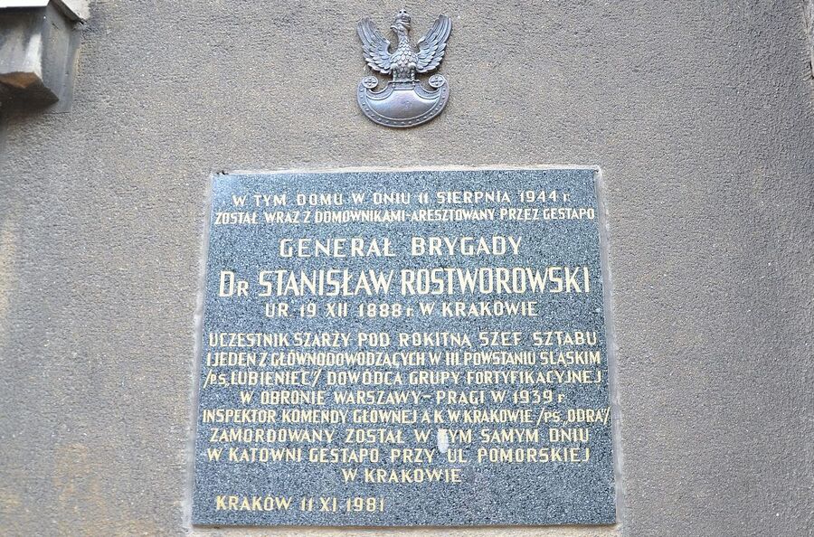 IPN odnowił tablicę poświęconą gen. Rostworowskiemu. Fot. Janusz Ślęzak (IPN)