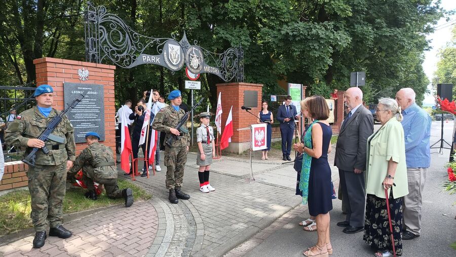 W Kazimierzy Wielkiej odsłonięto tablicę Leona Łubieńskiego. Fot. Wojciech Barański