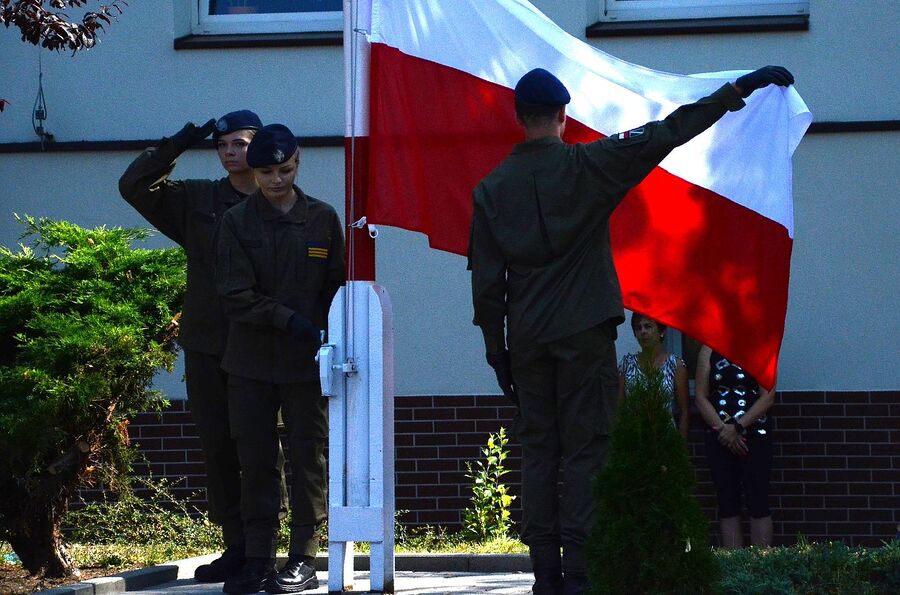 W Trzebini odsłonięto mural z sylwetką ppłk. Zbigniewa Rylskiego. Fot. Janusz Ślęzak (IPN)