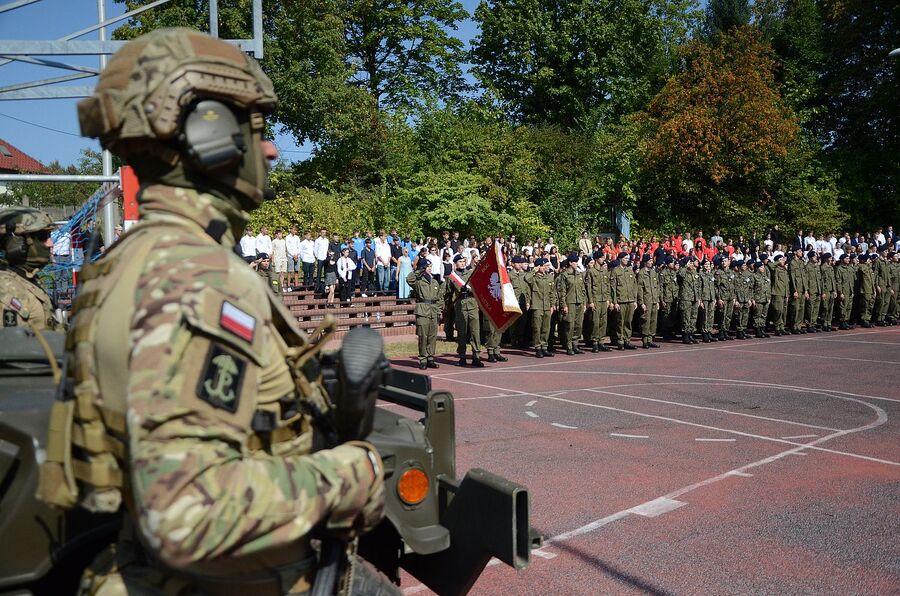 W Trzebini odsłonięto mural z sylwetką ppłk. Zbigniewa Rylskiego. Fot. Janusz Ślęzak (IPN)