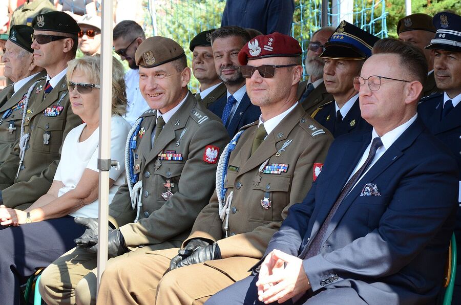 W Trzebini odsłonięto mural z sylwetką ppłk. Zbigniewa Rylskiego. Fot. Janusz Ślęzak (IPN)