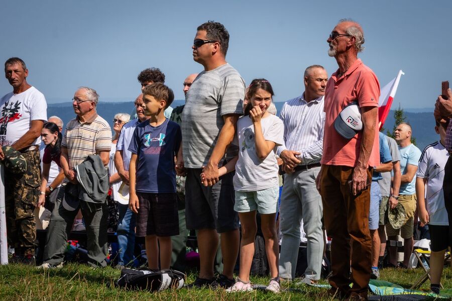 Uroczystość w hołdzie ks. Gurgaczowi i żołnierzom PPAN. Fot. Agnieszka Masłowska (IPN)