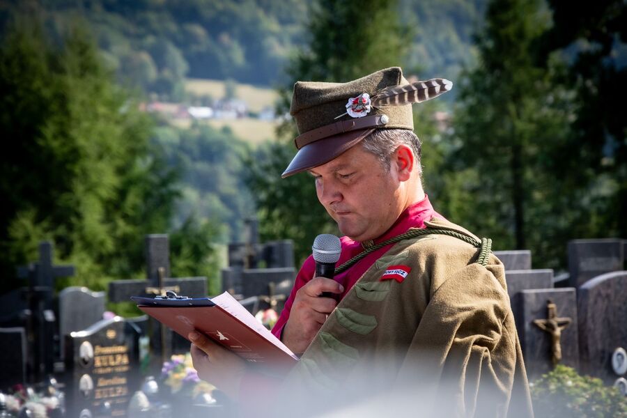 Uroczystość w hołdzie ks. Gurgaczowi i żołnierzom PPAN. Fot. Agnieszka Masłowska (IPN)