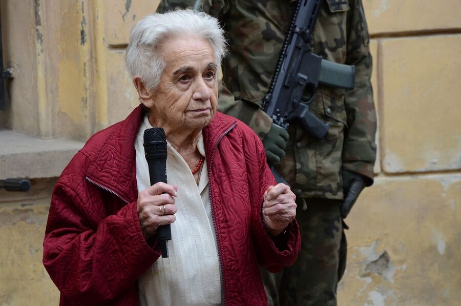 Jadwiga Ostafin-Martyna, córka kpt. Józefa Ostafina. Fot. Janusz Ślęzak (IPN)