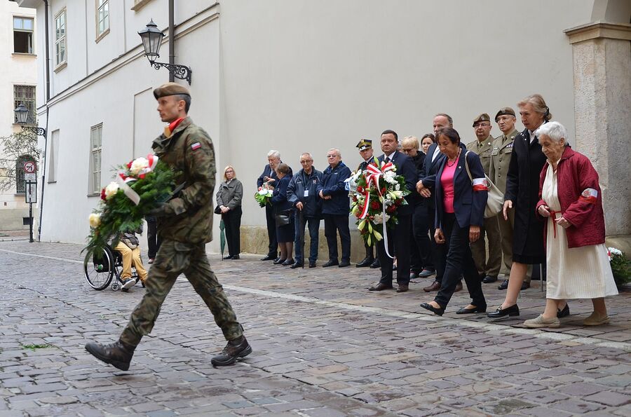 Uroczystość w 77. rocznicę wyroków w procesie krakowskim. Fot. Janusz Ślęzak (IPN)