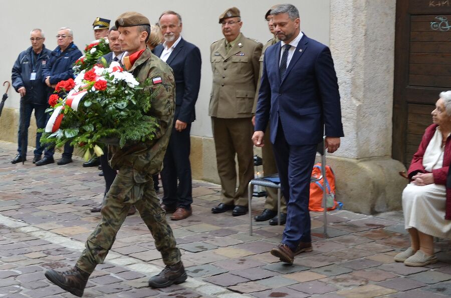 Uroczystość w 77. rocznicę wyroków w procesie krakowskim. Fot. Janusz Ślęzak (IPN)