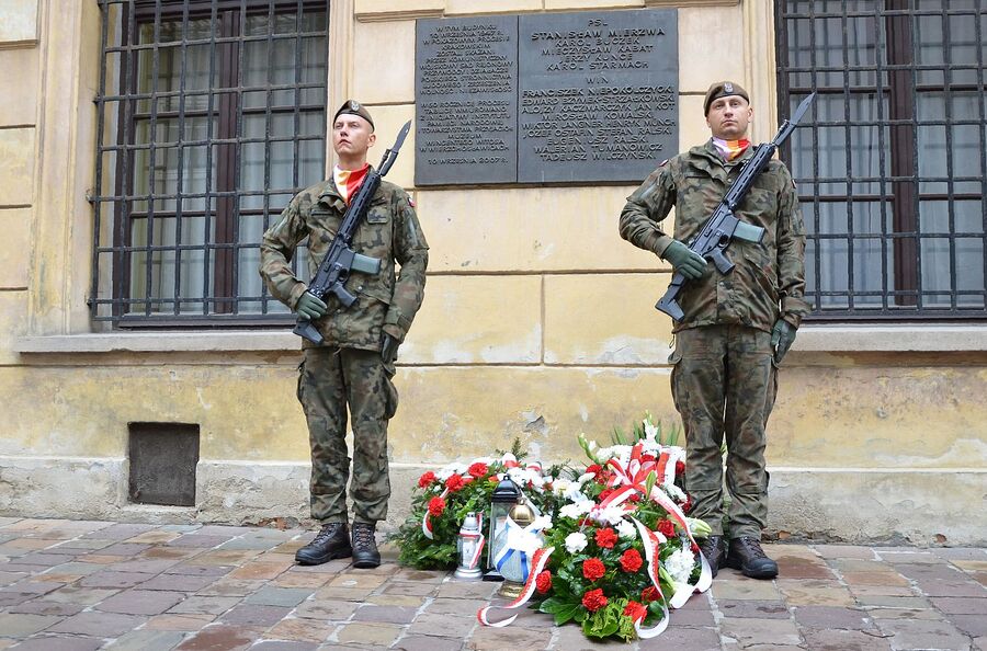 Uroczystość w 77. rocznicę wyroków w procesie krakowskim. Fot. Janusz Ślęzak (IPN)