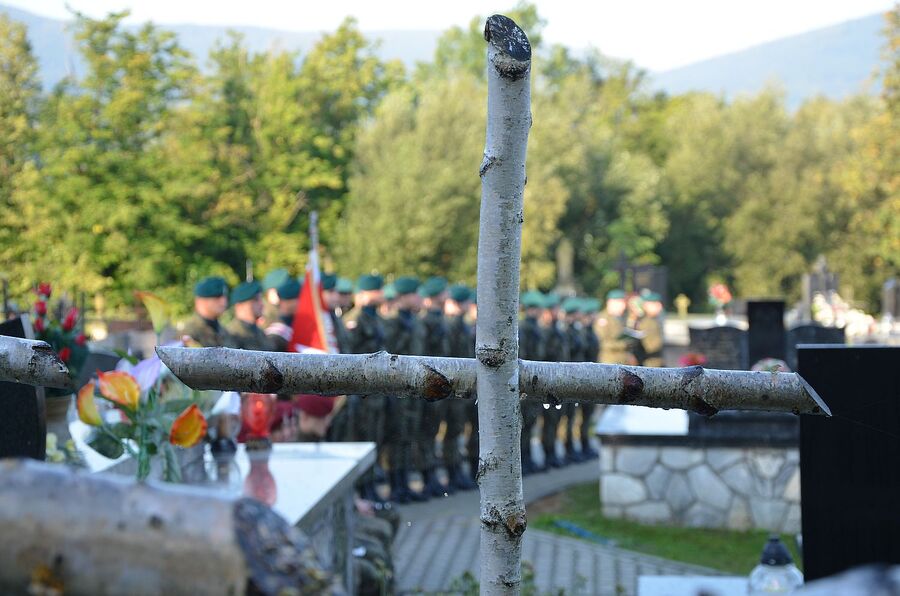 80. rocznica niemieckiej pacyfikacji Wiśniowej i okolicznych miejscowości. Fot. Janusz Ślęzak (IPN)