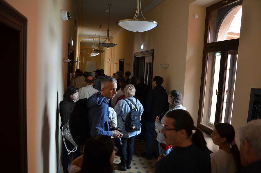 Zwiedzanie nowej siedziby Oddziału IPN w Krakowie. Fot. Janusz Ślęzak (IPN)