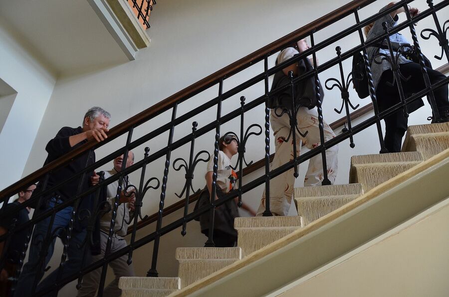 Zwiedzanie nowej siedziby Oddziału IPN w Krakowie. Fot. Janusz Ślęzak (IPN)