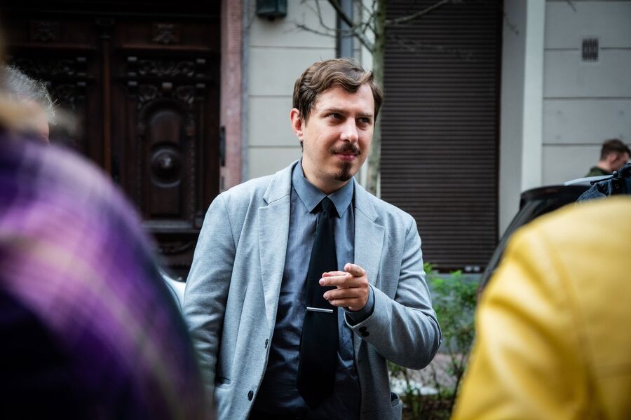 Zwiedzanie nowej siedziby Oddziału IPN w Krakowie. Fot. Agnieszka Masłowska (IPN)