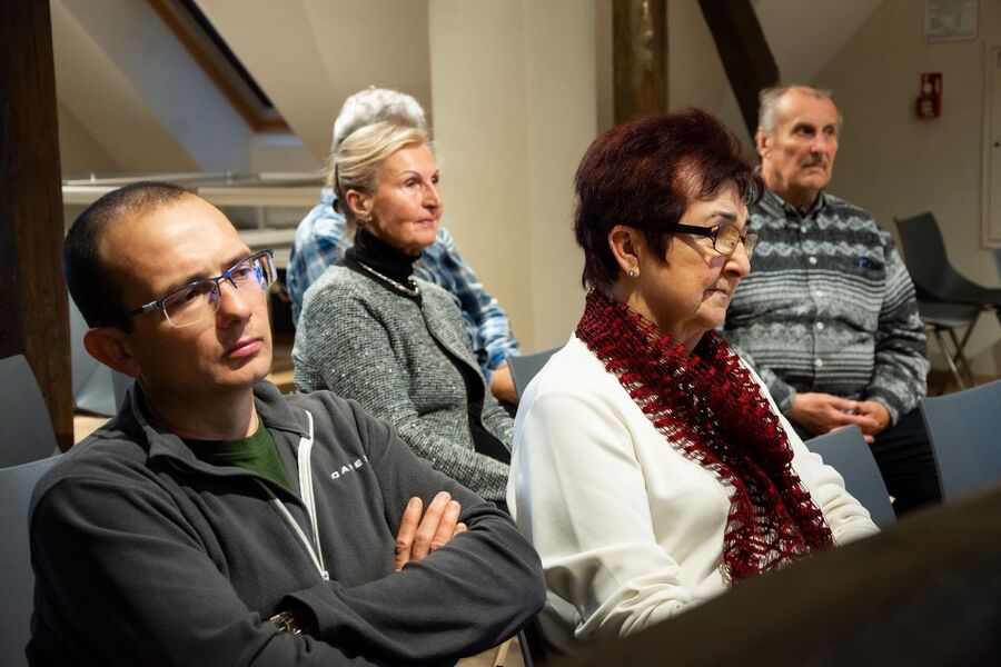 Wykład Huberta Bojarskiego o powstaniu warszawskim. Fot. Agnieszka Masłowska (IPN)