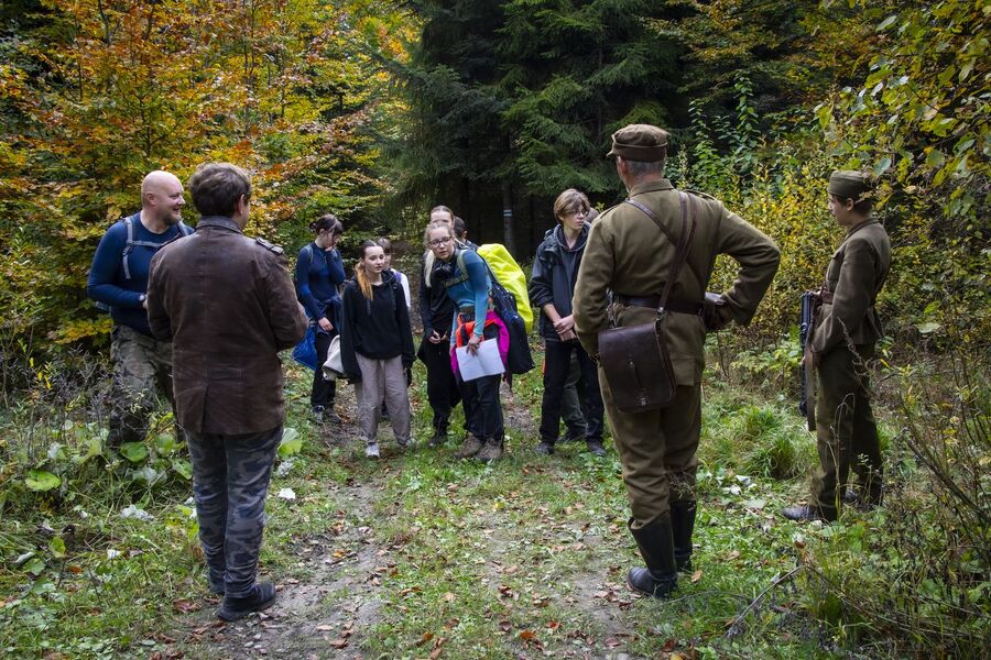 XIX Rajd Szlakami Żołnierzy Wyklętych mjr. Józefa Kurasia „Ognia”. Fot. Agnieszka Masłowska (IPN)