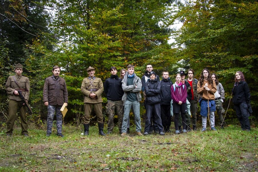 XIX Rajd Szlakami Żołnierzy Wyklętych mjr. Józefa Kurasia „Ognia”. Fot. Agnieszka Masłowska (IPN)