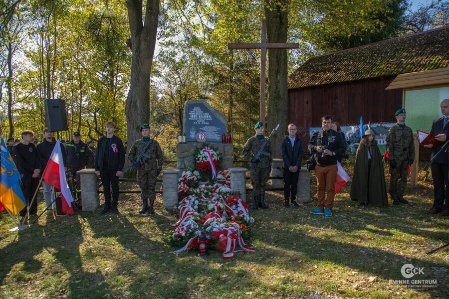 80. rocznica rozbicia oddziału „Regina II” z 1. Batalionu „Barbara” 16 pp. AK. Fot. Gminne Centrum Kultury, Czytelnictwa i Promocji w Rzepienniku Strzyżewskim
