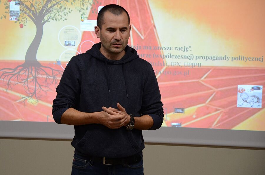 Seminariów dla studentów o propagandzie politycznej. Fot. Janusz Ślęzak (IPN)