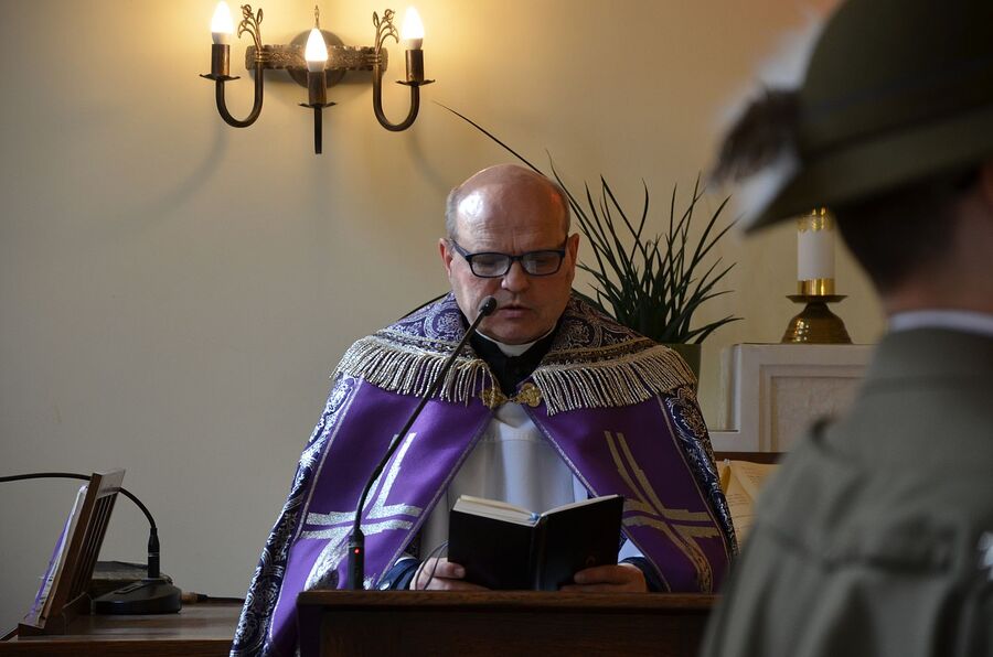 Uroczystości pogrzebowe Tadeusza Kościółka w Krakowie. Fot. Janusz Ślęzak (IPN)