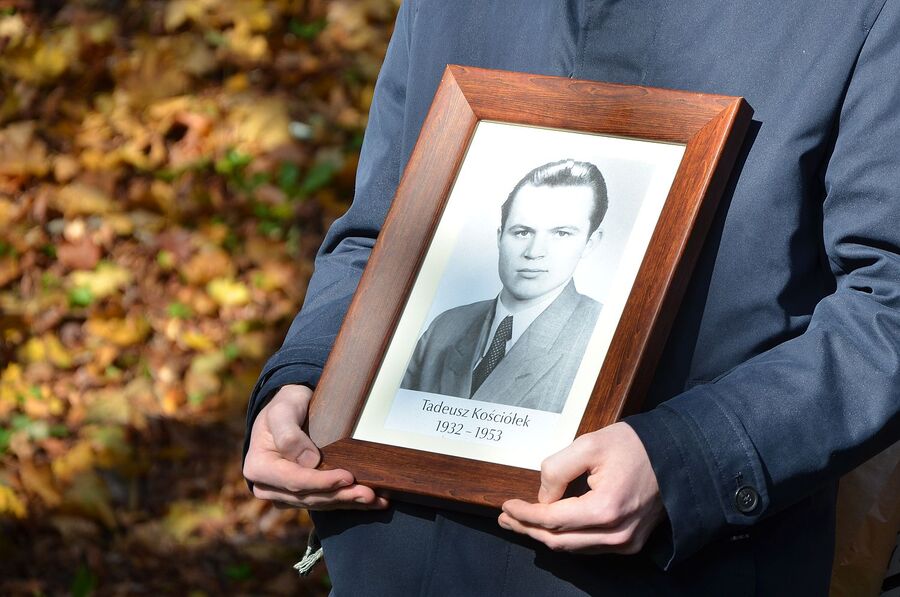 Uroczystości pogrzebowe Tadeusza Kościółka w Krakowie. Fot. Janusz Ślęzak (IPN)
