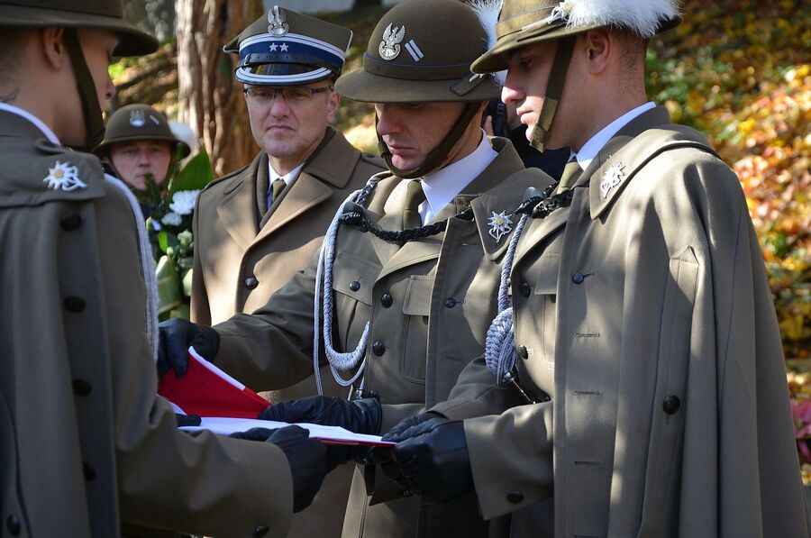 Uroczystości pogrzebowe Tadeusza Kościółka w Krakowie. Fot. Janusz Ślęzak (IPN)