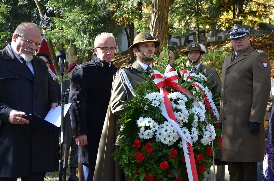 Uroczystości pogrzebowe Tadeusza Kościółka w Krakowie. Fot. Janusz Ślęzak (IPN)