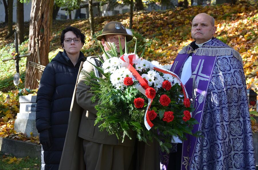 Uroczystości pogrzebowe Tadeusza Kościółka w Krakowie. Fot. Janusz Ślęzak (IPN)