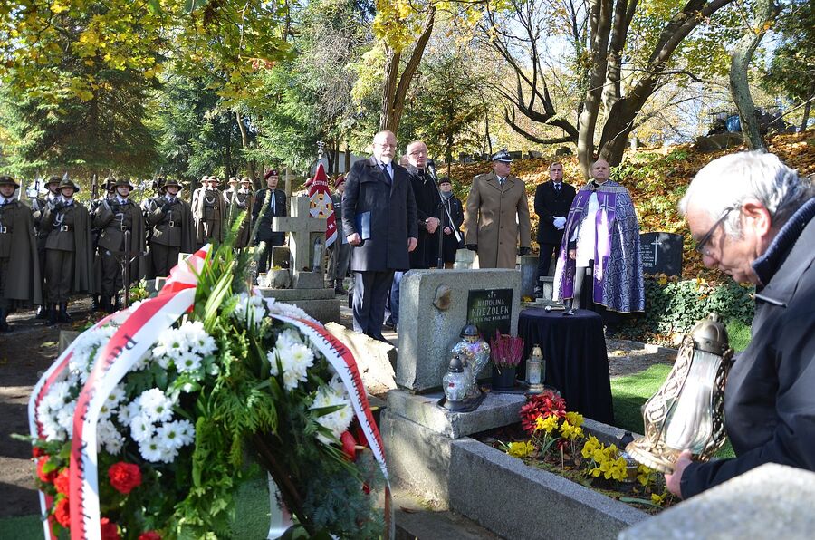 Uroczystości pogrzebowe Tadeusza Kościółka w Krakowie. Fot. Janusz Ślęzak (IPN)