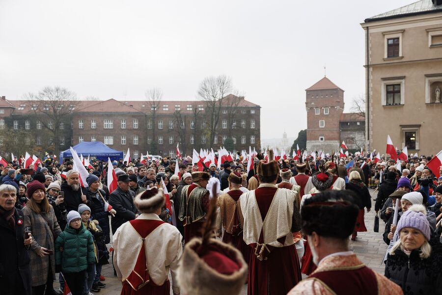 Krakowskie uroczystości z okazji Narodowego Święta Niepodległości. Fot. Małopolski Urząd Wojewódzki