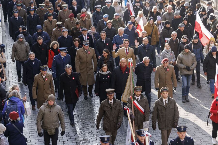 Krakowskie uroczystości z okazji Narodowego Święta Niepodległości. Fot. Małopolski Urząd Wojewódzki