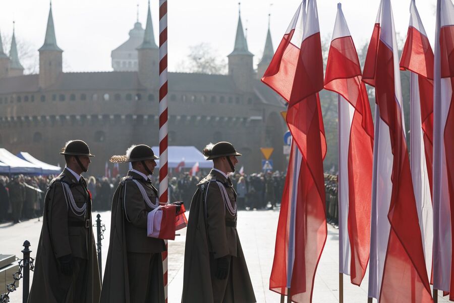 Krakowskie uroczystości z okazji Narodowego Święta Niepodległości. Fot. Małopolski Urząd Wojewódzki