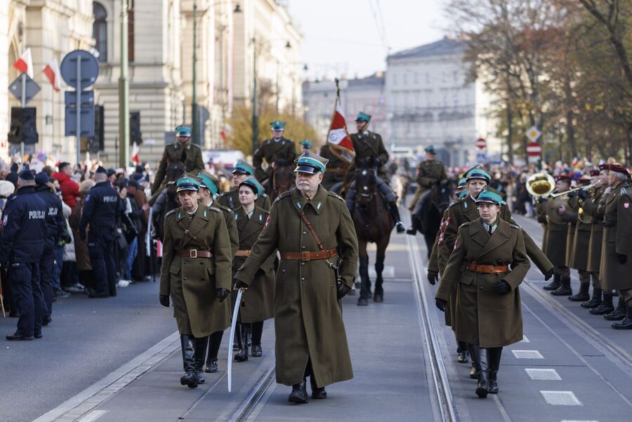 Krakowskie uroczystości z okazji Narodowego Święta Niepodległości. Fot. Małopolski Urząd Wojewódzki