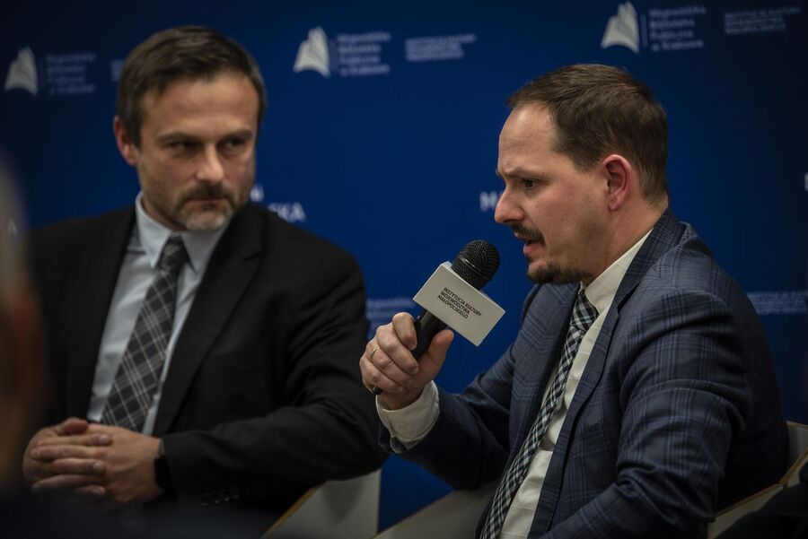 Wystawa i dyskusja w WBP w Krakowie. Fot. Agnieszka Masłowska (IPN)