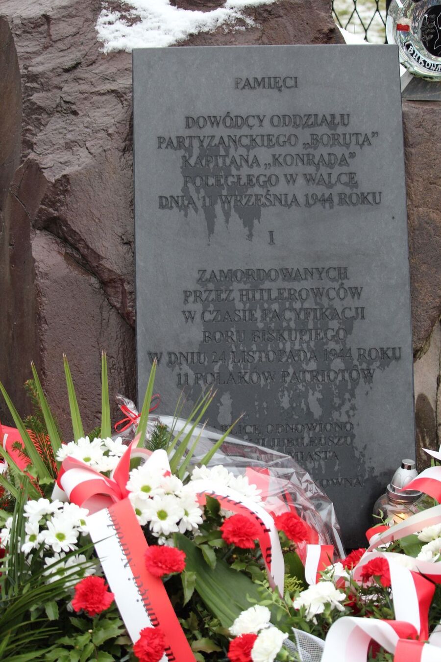 80. rocznica niemieckiej zbrodni w Borze Biskupim. Fot. Dawid Terelak (IPN)