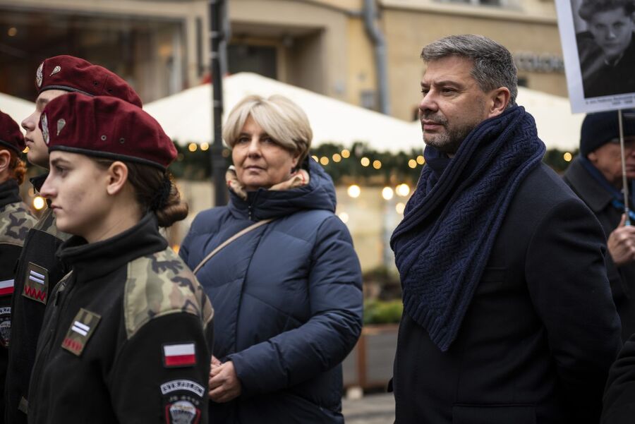 XI Krakowskie Zaduszki za Żołnierzy Wyklętych – Niezłomnych. Fot. Agnieszka Masłowska (IPN)