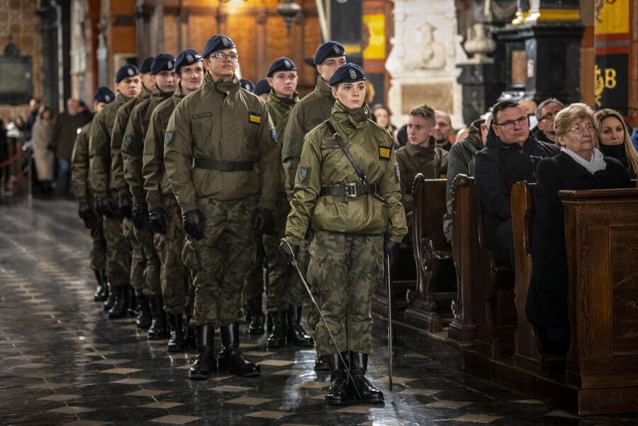 XI Krakowskie Zaduszki za Żołnierzy Wyklętych – Niezłomnych. Fot. Agnieszka Masłowska (IPN)