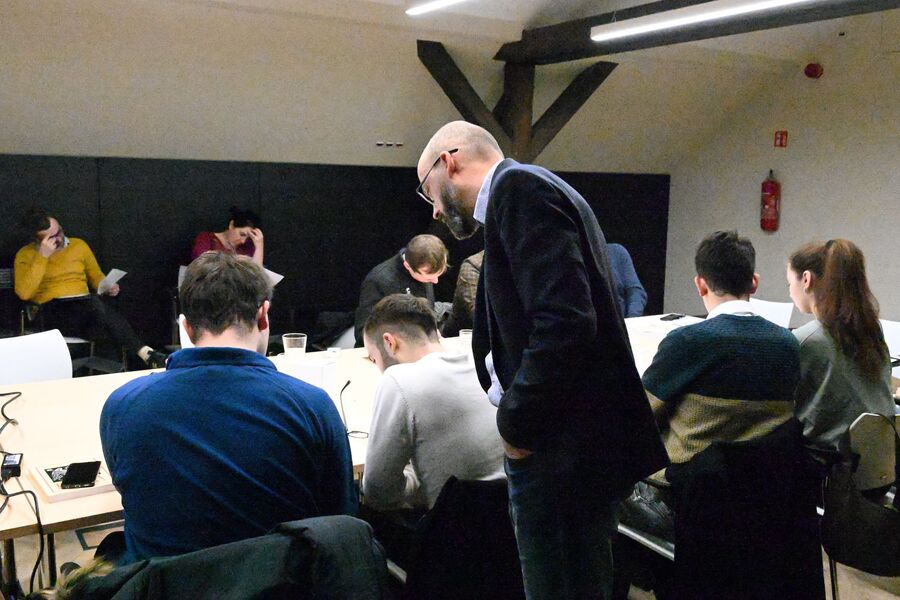 Seminarium dla studentów historii w siedzibie krakowskiego oddziału IPN. Fot. Janusz Ślęzak (IPN)