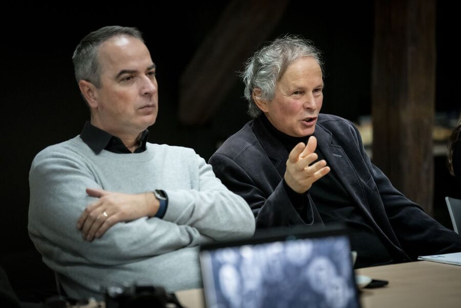 Goście z PAN w krakowskiej siedzibie IPN. Fot. Agnieszka Masłowska (IPN)