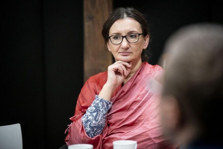 Goście z PAN w krakowskiej siedzibie IPN. Fot. Agnieszka Masłowska (IPN)