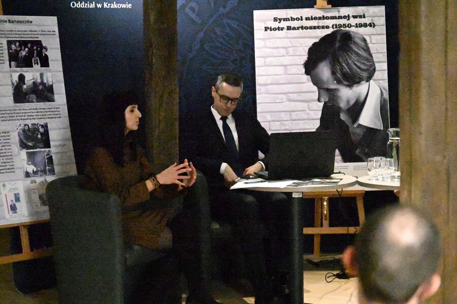 „Symbol niezłomnej wsi – Piotr Bartoszcze”. Dyskusja w krakowskiej siedzibie IPN. Fot. Janusz Ślęzak (IPN)