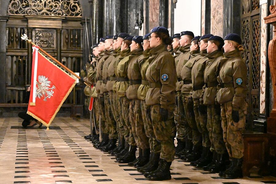 43. rocznica wprowadzenia stanu wojennego. Uroczystości w Krakowie. Fot. Janusz Ślęzak (IPN)