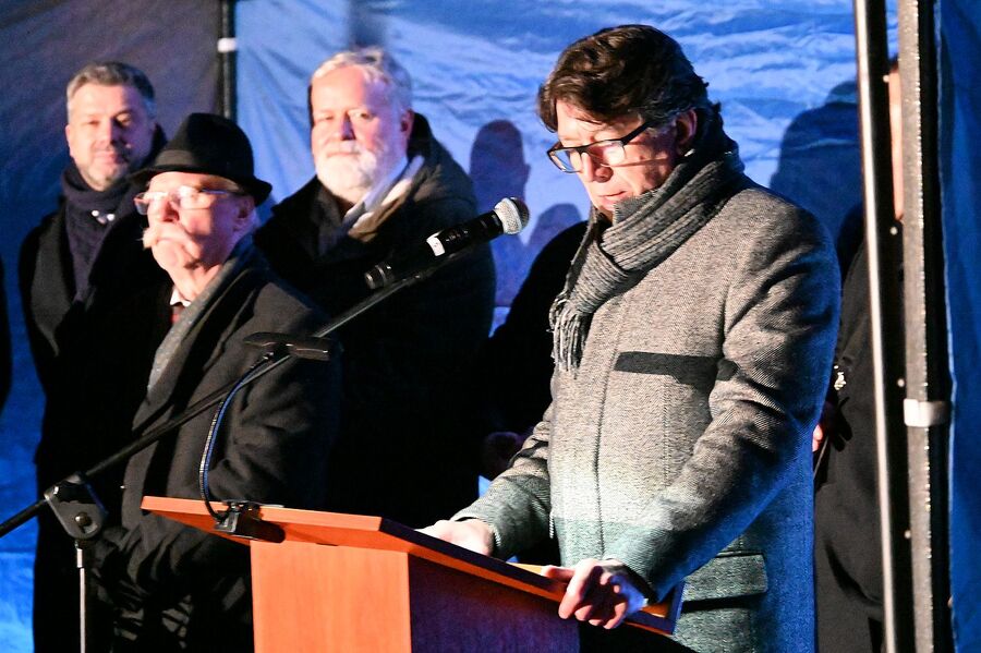 43. rocznica wprowadzenia stanu wojennego. Uroczystości w Krakowie. Fot. Janusz Ślęzak (IPN)