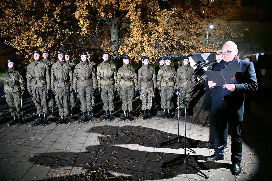 43. rocznica wprowadzenia stanu wojennego. Uroczystości w Krakowie. Fot. Janusz Ślęzak (IPN)
