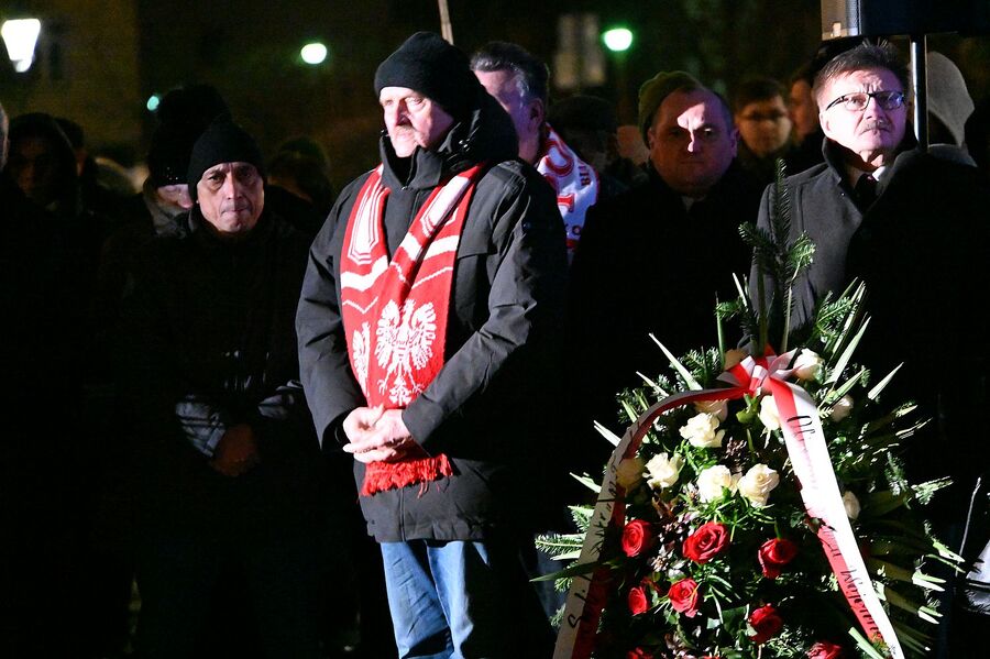 43. rocznica wprowadzenia stanu wojennego. Uroczystości w Krakowie. Fot. Janusz Ślęzak (IPN)